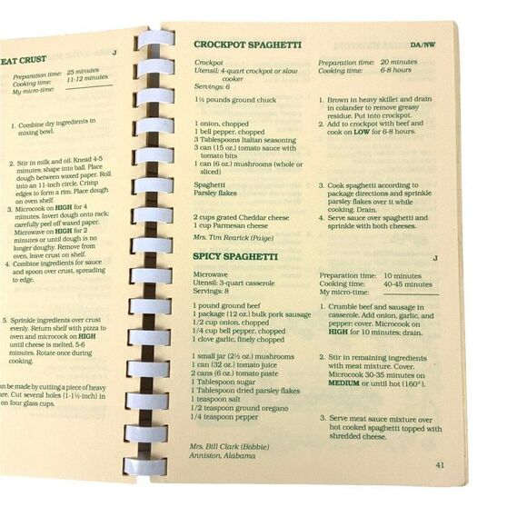 Thyme Waves Cookbook Time and Energy Saving Recipes Jr Museum Guild Panama City - Picture 6 of 12